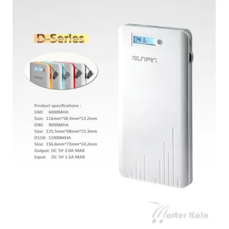 پاوربانک سانپین 6000 میلی آمپرSunpin 6000mAh Power Bank D60