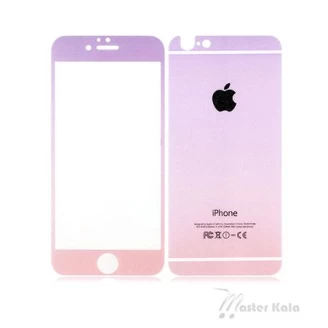 محافظ شیشه ای رنگی مات پشت و رو مناسب برای Apple iPhone 6-6S