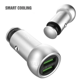 شارژر فندکی 2 پورت الدینیو مدل LDNIO C401 با کابل