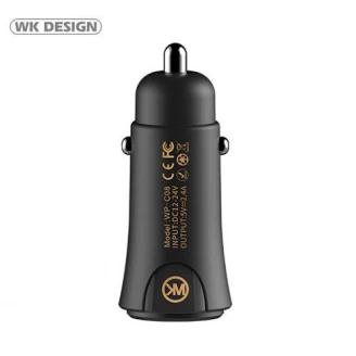 شارژر فندکی 2 پورت WK WP-C08 Linken