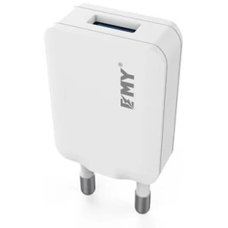 شارژر دیواری 1 خروجی امی Emy مدل MY-223 همراه با کابل میکرو