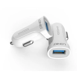 شارژر فندکی 1 پورت الدینیو مدل LDNIO DL-C17 با کابل میکرو یو اس بی