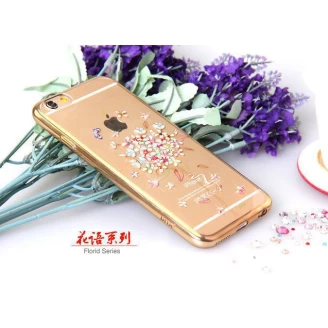 کاور ژله ای فانتزی MeePHONe نگین دار مناسب برای Apple iPhone 6-6S