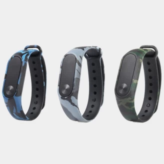 بند سیلیکونی ارتشی دستبند سلامتی شیائومی مدل Mi Band 2