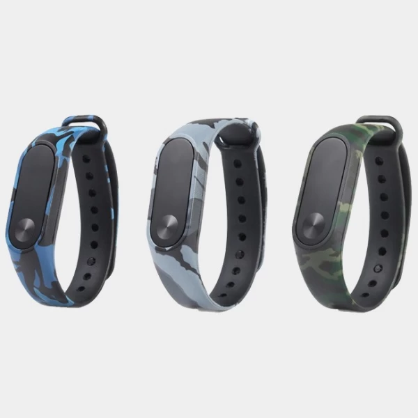 بند سیلیکونی ارتشی دستبند سلامتی شیائومی مدل Mi Band 2
