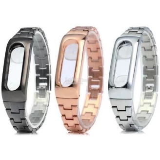 بند مچ بند هوشمند شیائومی Mi Band 2 Metal Strap