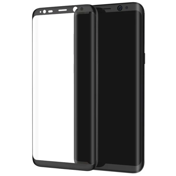 محافظ صفحه نمایش شیشه ای 3D و خمیده مارک V-Like مناسب Samsung S8 Plus