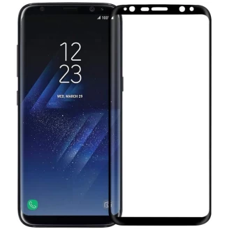 محافظ صفحه نمایش شیشه ای 3D و خمیده مارک V-Like مناسب Samsung S8 Plus