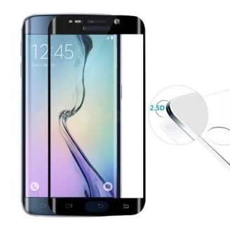 محافظ صفحه نمایش شیشه ای رنگی 3D و خمیده Samsung Galaxy S6 Edge