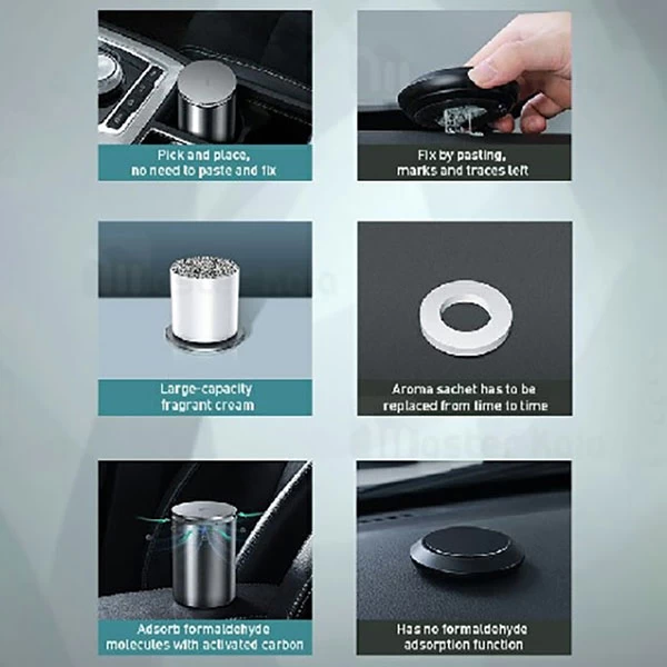 دستگاه تصفیه هوای خودرو بیسوس Baseus Minimalist Car Cup Holder Air SUXUN-CE0S