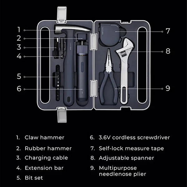 پیچ گوشتی شارژی و جعبه ابزار شیائومی Xiaomi Hoto QWDGJ001