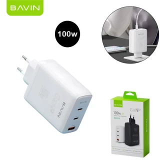 شارژر دیواری باوین Bavin PC917Y GaN توان 100 وات 