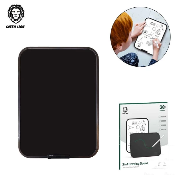تخته هوشمند گرین لاین Green Lion GN2IN1LCDDRB 2 in 1 LCD Drawing Board همراه با قلم