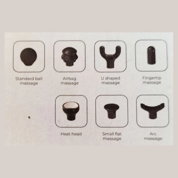 ماساژور تفنگی گرین لاین Green Lion Prime Massage Gun GN7IN1MGUNBK