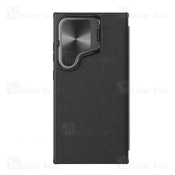 کیف چرمی نیلکین سامسونگ Samsung Galaxy S24 Ultra Nillkin Qin Prop Leather Case دارای محافظ دوربین