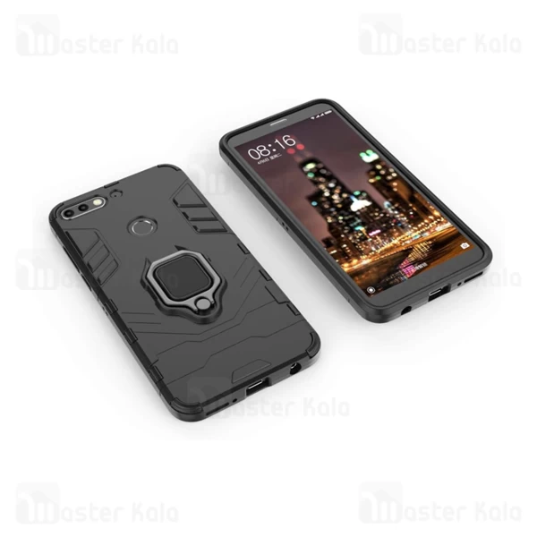 گارد ضد ضربه انگشتی Huawei Y7 Prime 2018 / Enjoy 8 / Honor 7C Black Panther Keysion Armor Ring