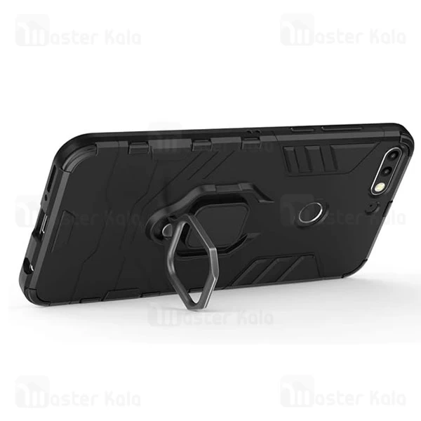گارد ضد ضربه انگشتی Huawei Y7 Prime 2018 / Enjoy 8 / Honor 7C Black Panther Keysion Armor Ring