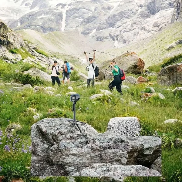 مونوپاد و سه پایه شاتر دار پرودو Porodo Dual Lighting Selfie Stick PD-SLSTL دارای چراغ جداشونده