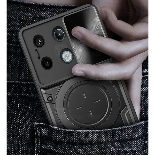 قاب ضد ضربه مگنتی Xiaomi Redmi Note 13 5G Magnetic Support Case دارای محافظ دوربین