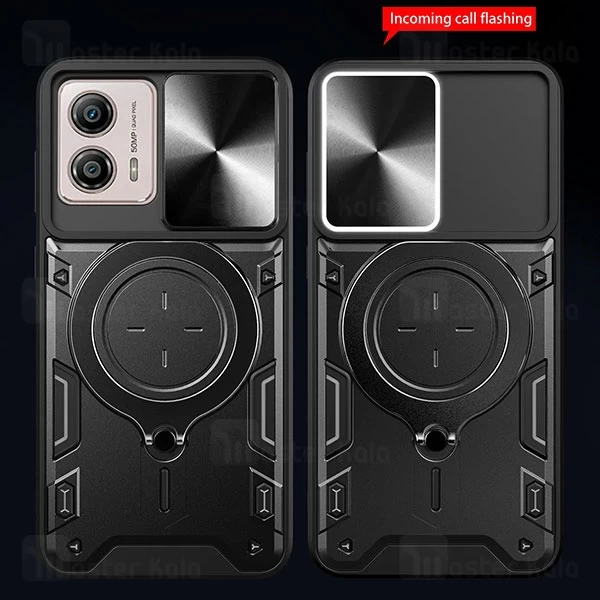 قاب ضد ضربه مگنتی Motorola Moto G53 Magnetic Support Case دارای محافظ دوربین