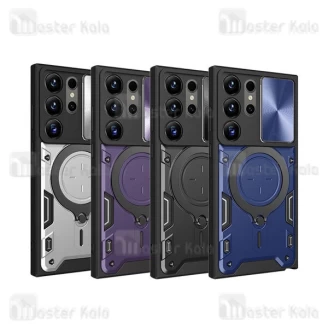 قاب ضد ضربه مگنتی Samsung Galaxy S24 ULTRA Magnetic Support Case دارای محافظ دوربین
