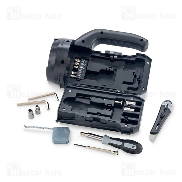 چراغ قوه و جعبه ابزار پرودو Porodo Flashlight Toolbox Set PD-LSFLTB