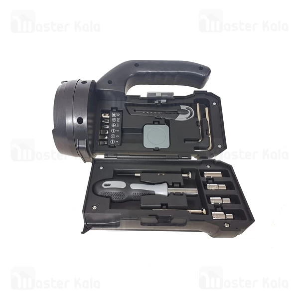 چراغ قوه و جعبه ابزار پرودو Porodo Flashlight Toolbox Set PD-LSFLTB