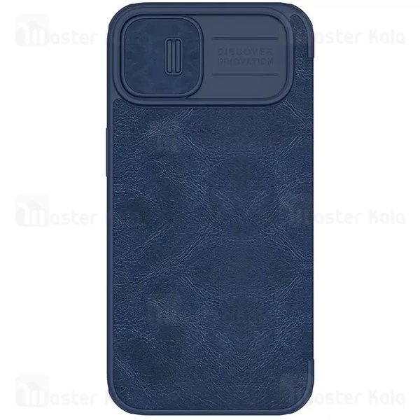 کیف چرمی نیلکین آیفون Apple iPhone 13 / iPhone 14 Nillkin Qin Pro Leather Case دارای محافظ دوربین