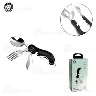 ست قاشق و چنگال مسافرتی گرین لاین Green Lion 4in1 Cutlery Set GN4IN1CSETBK