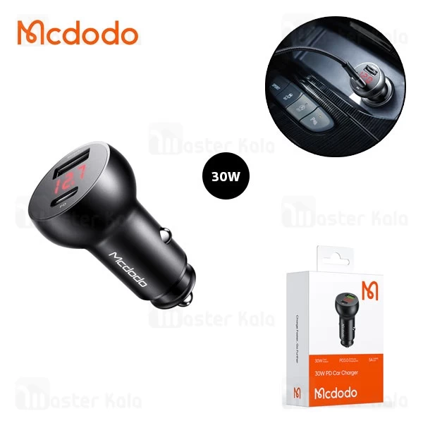 شارژر فندکی مک دودو Mcdodo CC-681 QC3.0 PD3.0 Car Charger توان 30 وات