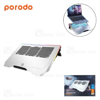 کول پد لپ تاپ گیمینگ پرودو Porodo PDX117 Aluminum Multi-Fan Cooling Pad