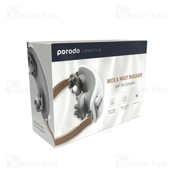 ماساژور گردن و کمر پرودو Porodo Neck and Waist Massager PD-LSNMR همراه با کمپرس گرم