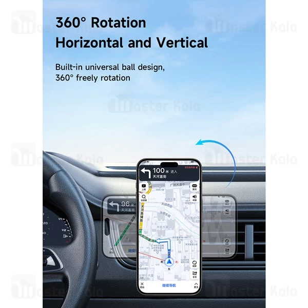 هولدر و شارژر وایرلس مگنتی دریچه کولری مک دودو Mcdodo CH-512 Atmosphere Light توان 15 وات