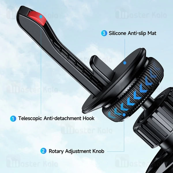 هولدر و شارژر وایرلس مگنتی دریچه کولری مک دودو Mcdodo CH-512 Atmosphere Light توان 15 وات