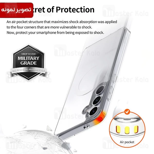 قاب محافظ مگنتی آراری سامسونگ Samsung Galaxy S24 Araree Duple M MagSafe