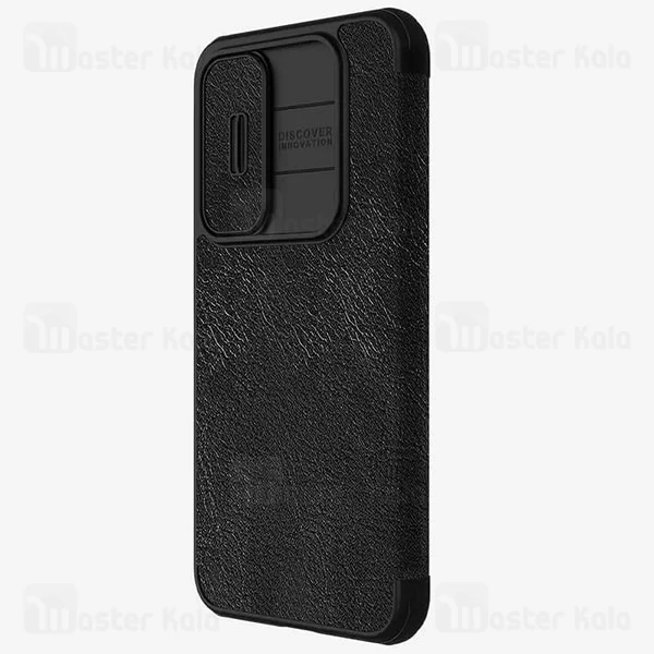 کیف چرمی نیلکین سامسونگ Samsung Galaxy A35 Nillkin Qin Pro Leather Case دارای محافظ دوربین