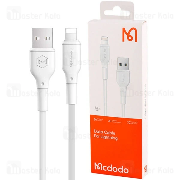 کابل لایتنینگ مک دودو Mcdodo CA-7271 Data Cable 3A 1.2M به طول 1.2 متر و 3 آمپر