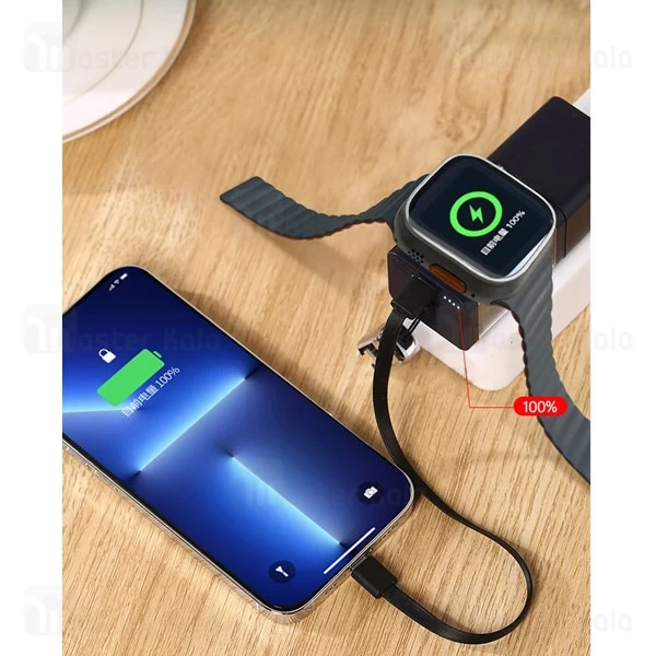 پاوربانک 5200 و شارژر دیواری گرین لاین Green Lion GNPBGANCH5K توان 20 وات دارای قابلیت شارژ اپل واچ