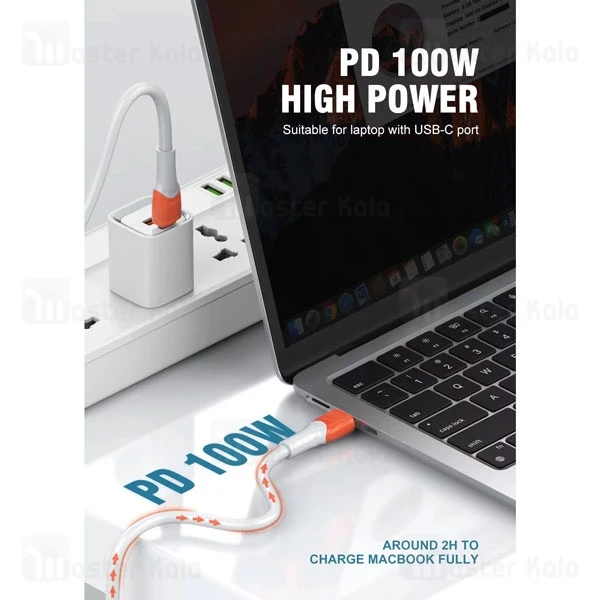 کابل Type-C به Type-C الدینیو Ldnio LC601c طول 1 متر توان 100 وات