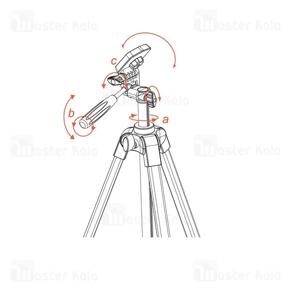 سه پایه دوربین و موبایل پرودو Porodo Professional Gimbal Tripod PD-TRPAL