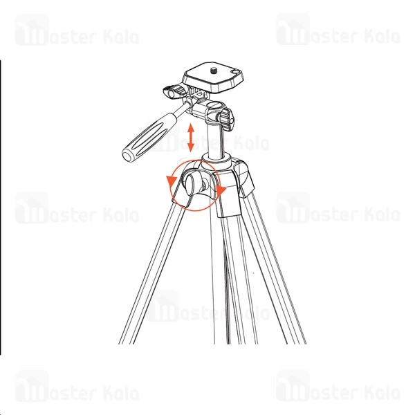 سه پایه دوربین و موبایل پرودو Porodo Professional Gimbal Tripod PD-TRPAL