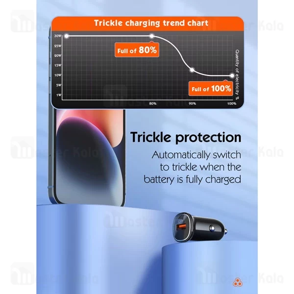 شارژر فندکی الدینیو Ldnio C105 توان 30 وات