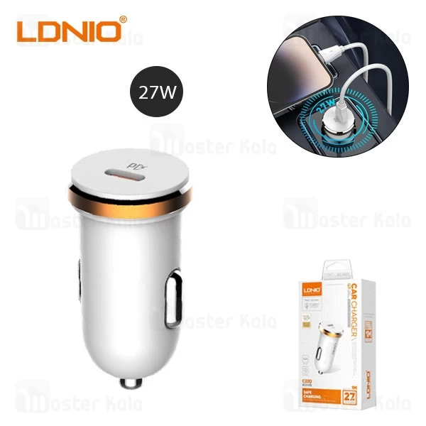 شارژر فندکی الدینیو Ldnio C22Q توان 27 وات