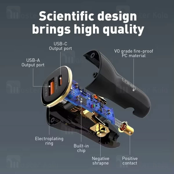 شارژر فندکی الدینیو Ldnio C103 توان 60 وات