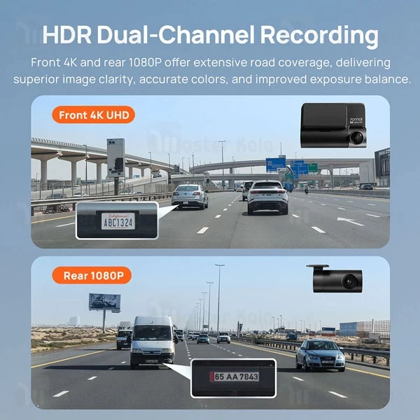 دوربین خودرو شیائومی Xiaomi 70mai A810 4K HDR Dash Cam Set همراه دوربین عقب