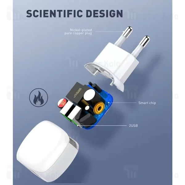 شارژر دیواری الدینیو Ldnio A2218 توان 12 وات 