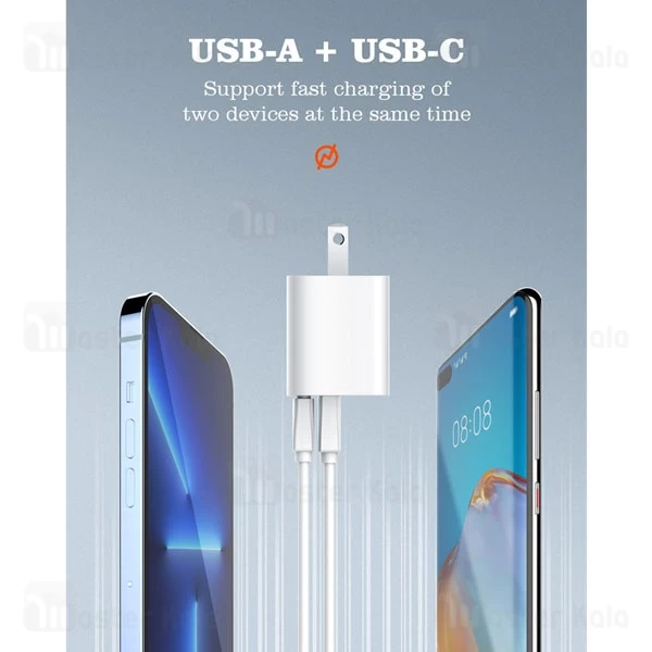 شارژر دیواری الدینیو Ldnio A2318C توان 20 وات 