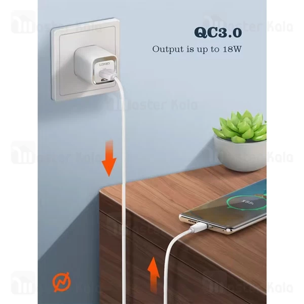 شارژر دیواری الدینیو Ldnio A2318C توان 20 وات 