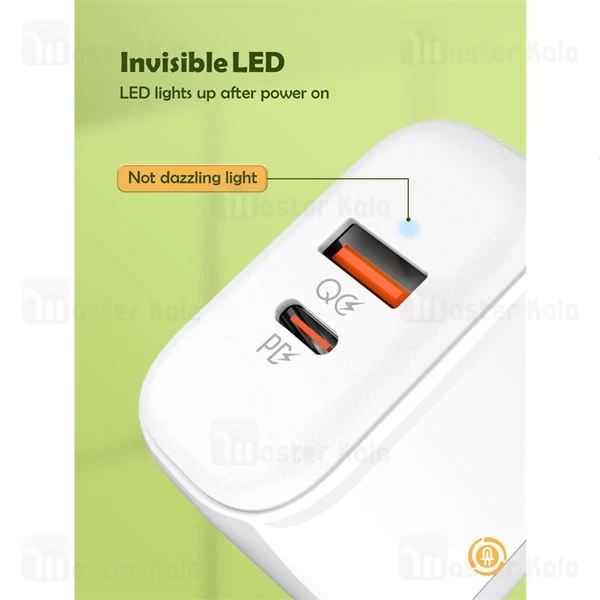 شارژر دیواری الدینیو Ldnio A2526C توان 45 وات 