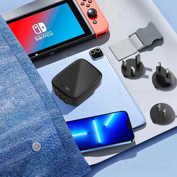 شارژر دیواری 3 پورت الدینیو Ldnio Q334 توان 32 وات 